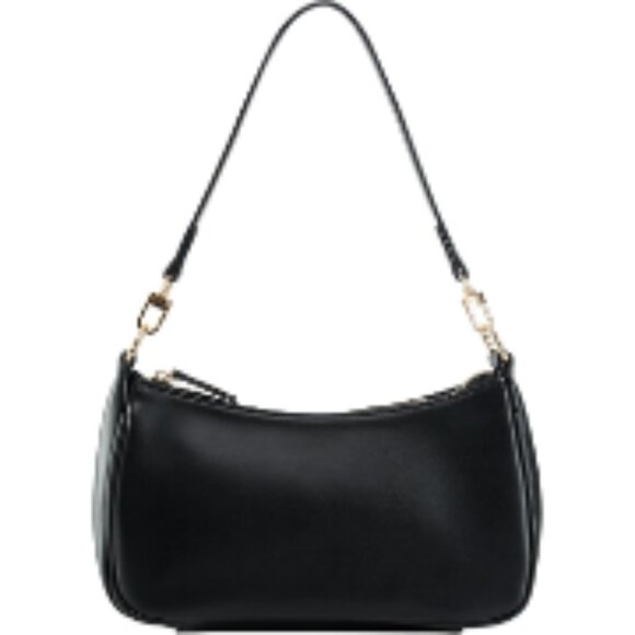 Handbags - PU Leather Tote with Removable Straps, Zipper Closure Crossbody Bag